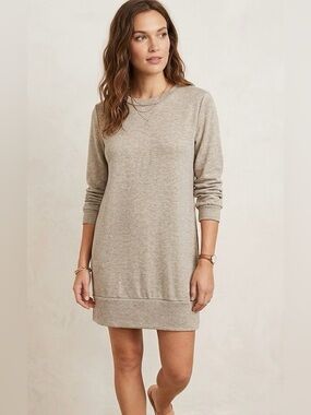 Scotty G Lightweight Sweatshirt Dress Gray